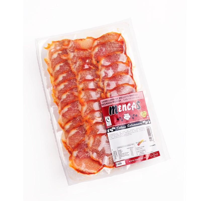 Loncheado de Lomo de Bellota 50% Raza Ibérica- Mencas