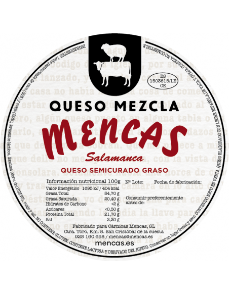 QUESO MEZCLA Quesos Mencas