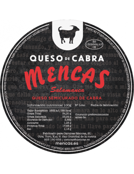 QUESO DE CABRA Quesos Mencas