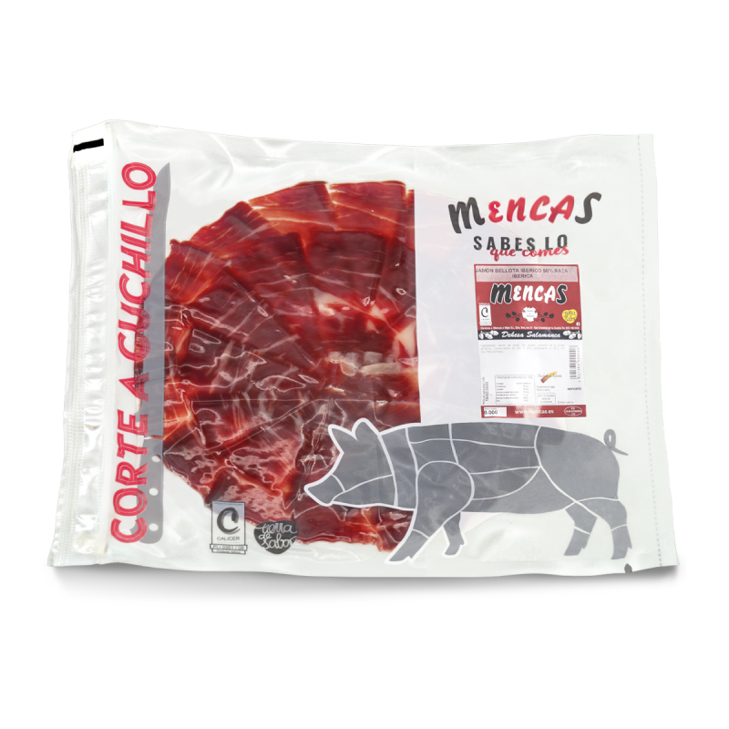 Loncheado de Jamón de Bellota 50% Raza Ibérica - Mencas