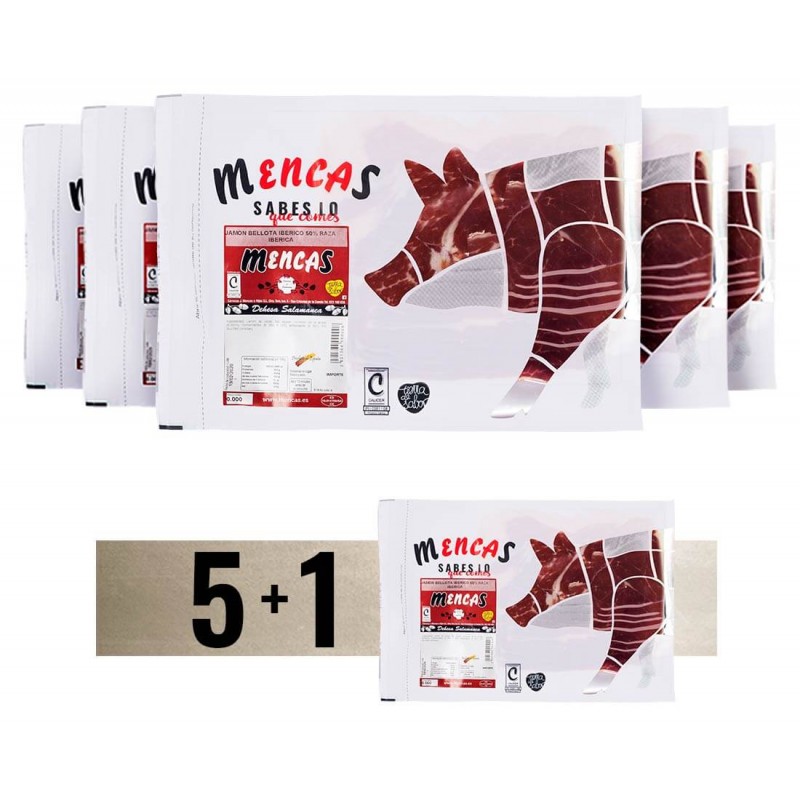 Loncheado de Jamón de Bellota 50% Raza Ibérica - Mencas