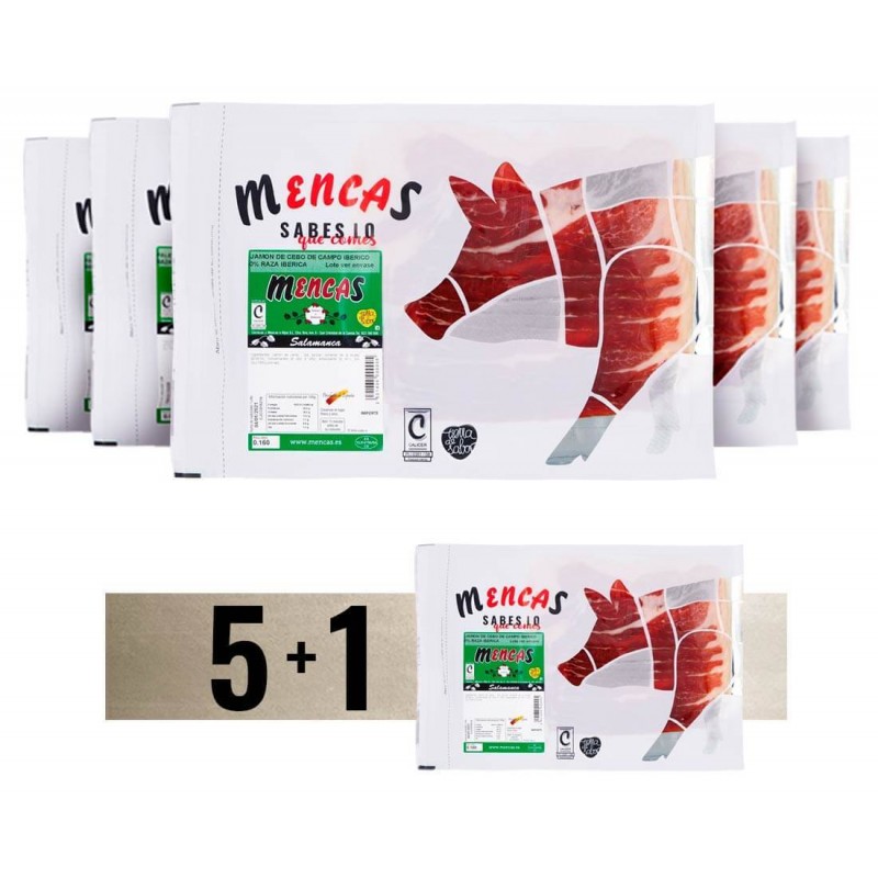 Loncheado de Jamón de Cebo de Campo 50% Ibérico  - Mencas