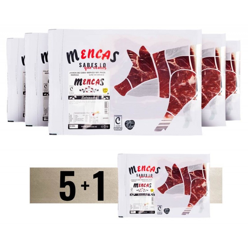 Loncheado de Jamón de Cebo Ibérico 50% - Mencas