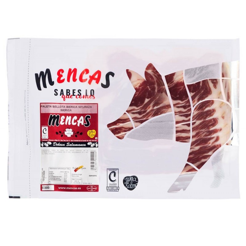 LONCHEADO DE PALETA BELLOTA IBÉRICA 50% RAZA IBÉRICO Loncheados