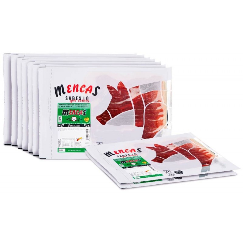 Loncheado de Jamón de Cebo de Campo 50% Ibérico  - Mencas