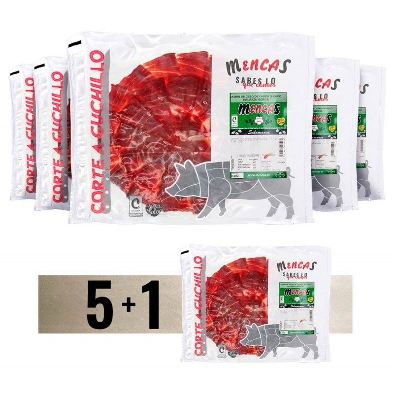 Loncheado de Jamón de Cebo de Campo 50% Ibérico  - Mencas