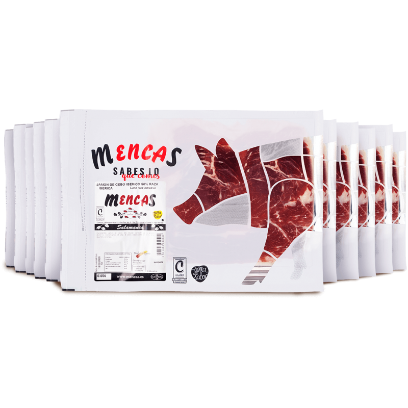 Loncheado de Jamón de Cebo Ibérico 50% - Mencas