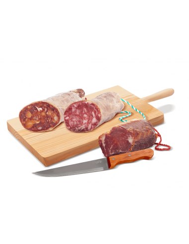 Lote de Ibéricos de Bellota 100% (Negro) - Con Tabla y Cuchillo