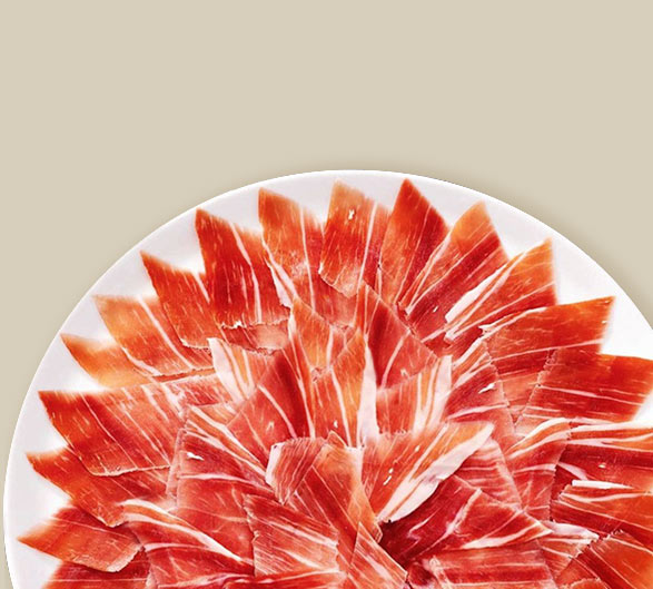 Plato de Jam&oacute;n Ib&eacute;rico Mencas Cortado a Cuchillo