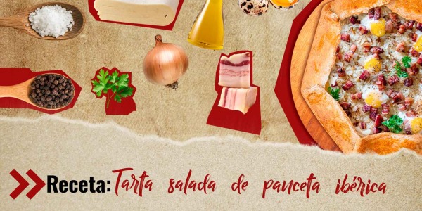 Tarta Salada de Panceta Ibérica Mencas con Hojaldre y Huevo: Receta Fácil y Deliciosa 